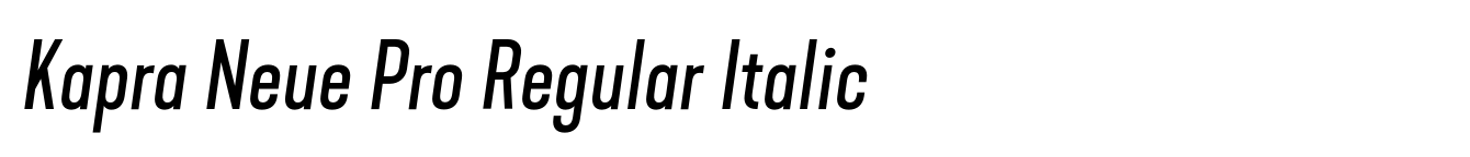 Kapra Neue Pro Regular Italic